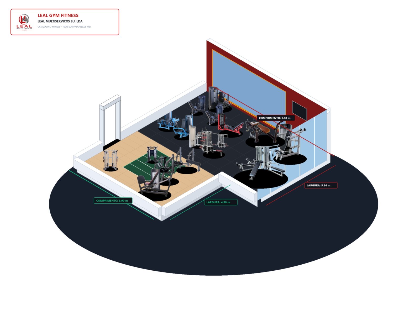 Maquete Isométrica 3D em Corte